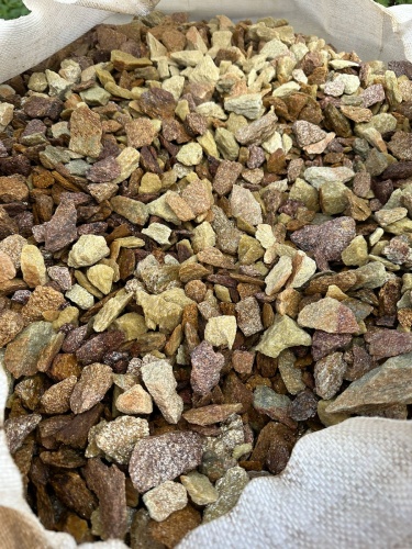 Златолит персиковый декоративная каменная крошка купить в Чебоксарах