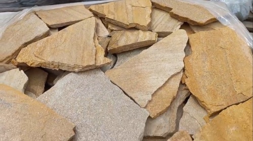 Плитняк златолит жёлтый для цоколя купить в Чебоксарах