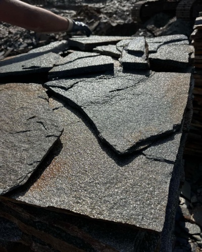 Плитняк златолит серебристый для фасада купить в Чебоксарах